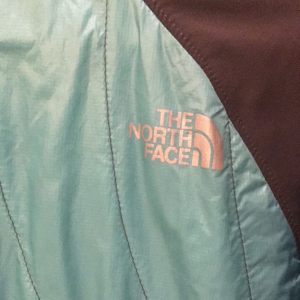 Gray Turquoise North Face Jacket - image 6